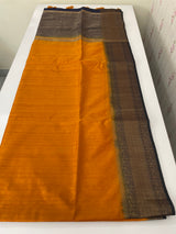 Soft silk sarees with contrast pallu & blouse MJL890