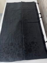 Mul chanderi saree with applique work MSH179 Black
