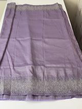Crush Organza embroidery saree MS9740 Lilac