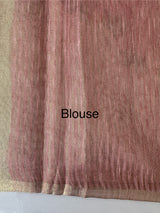 Soft Jute tissue saree with embroidery MJT671
