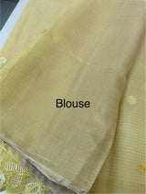 Soft Tissue kota embroidery saree MSK4660 Yellow