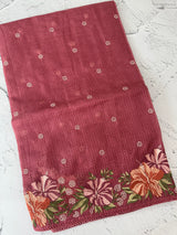 Silky kota embroidery saree MSK4333