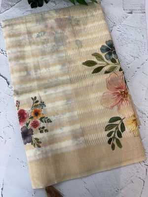 Chanderi Semi silk saree with digital prints MSR692