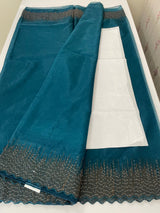 Semi Organza saree with embroidery borders - MSH296