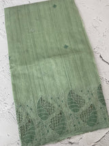 Blended matka Tussar silk saree with cutwork MS4856