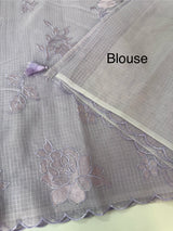 Silky kota embroidery saree  MSK890 Lavender