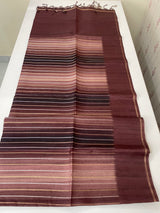 Multi color Semi soft silk saree with borders MSS590