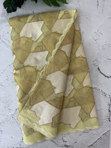 Jute Linen saree with zari & thread work MSH206 PastelGreen