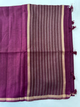 Tussar mix Semi silk saree with small zari borders MSS8924