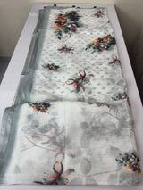 Digital printed semi Linen Saree MLS615- 22