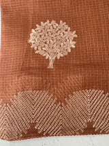 Silky kota embroidery saree MSK4333