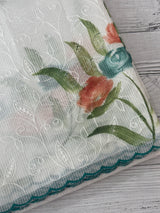 NetkKota saree with handpainting and embroidery MS7833