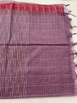 Semi Organza saree with checks - MSD634 (3)