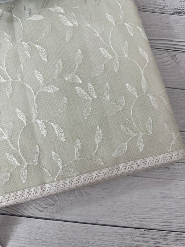 Kota embriodery saree MS1455 Pale Green