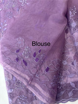 Soft Organza saree with Applique work MSLK478