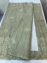 Soft Tissue kota embroidery saree MSK4660 DustyGreen