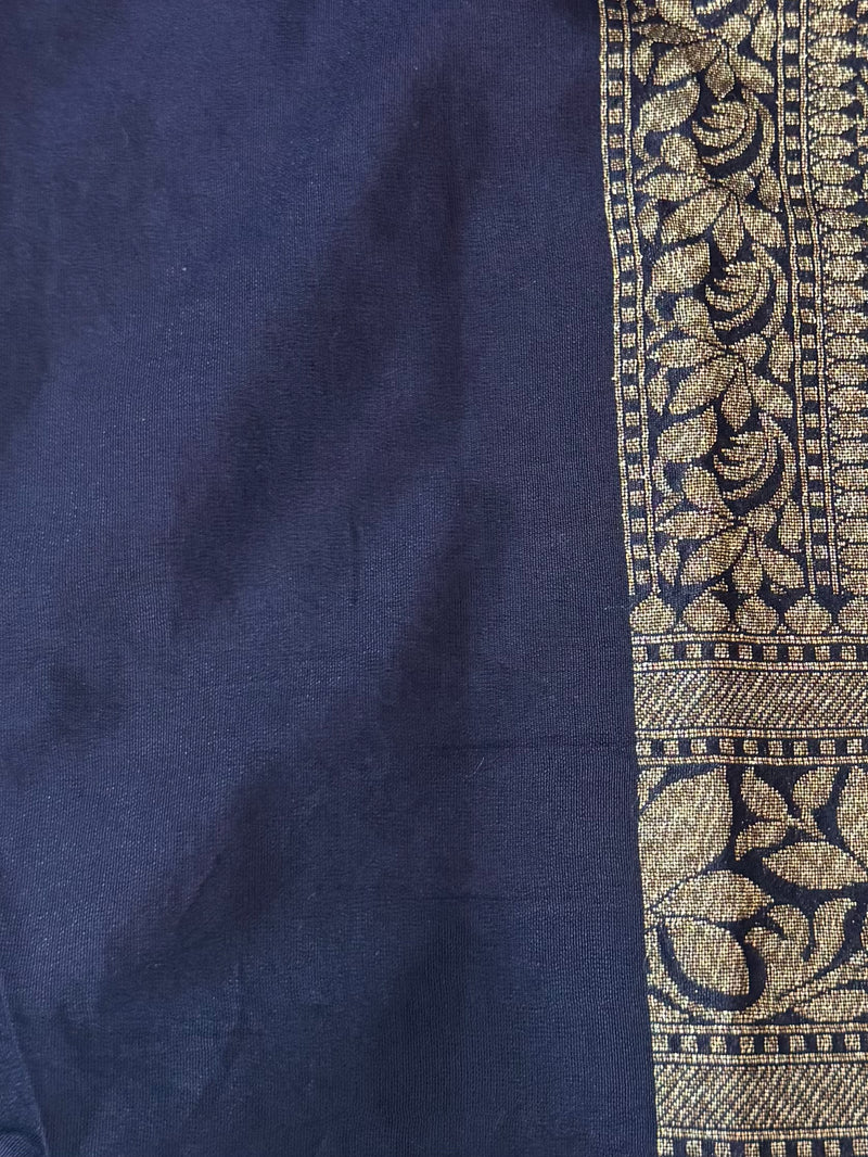 Banarasi viscose Georgette saree MKGS611- Red to NavyBlue