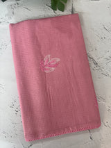 Kota  checks saree with embroidery - MS7679 Pink