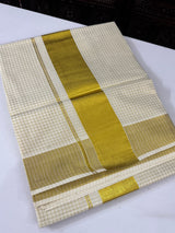 Kerala cotton saree- small checks