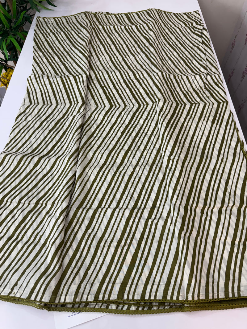 Soft chanderi saree with lace border  SFTCT
