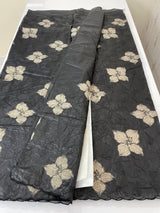 Semi organza saree with appliqué work - MSH906