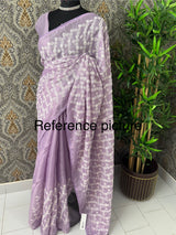Soft kota checks saree with embroidery SVPSMC DustyMauve