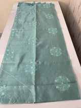 Butter silk saree with embroidery MTS569