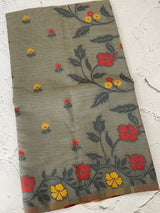 Jamdani silk Cotton Saree with thread work  MSJ790