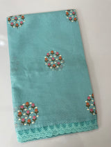 Silky kota embroidery saree MSK4359