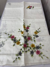 Kota saree with Digital Floral Print with Sequin Embellishment MS14953 Offwhite