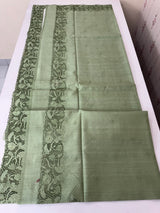 Blended tussar saree with cutwork - MSHK678