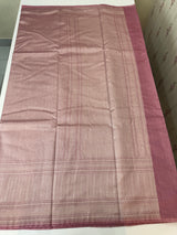 Banarasi semi katan saree in silver zari MS14667- Pastel OnionPink