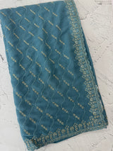Partywear Georgette saree with cutdana work MSG7888
