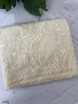 Soft organza saree with applique and thread work - MSH956 - Offwhite
