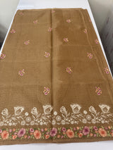 Silky kota embroidery saree MSK4333