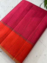 Semi silk saree with zari weaving  MSG6161
