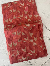 Glass organza saree with thread work- MOS351