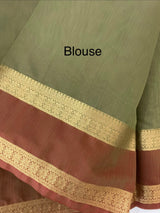 Kanchi Silk cotton saree with zari weaving - MSK897