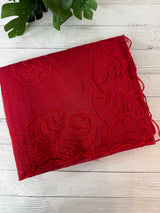 NetKota Applique work saree  MSH110- Red