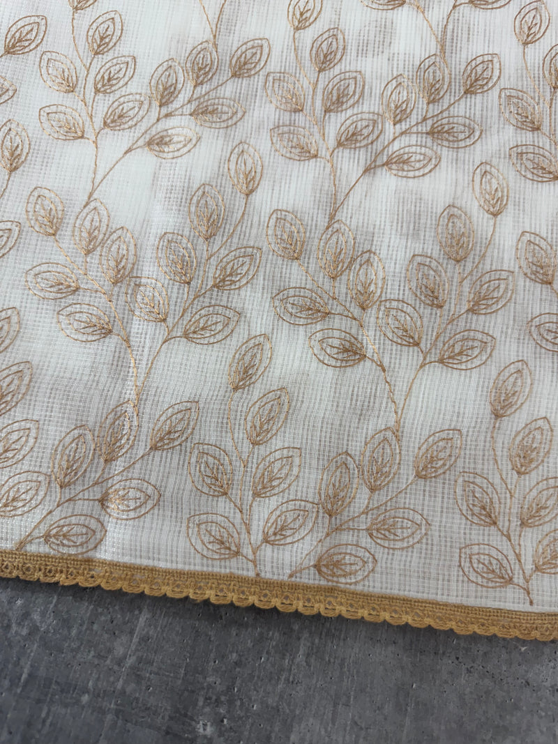 Kota cotton embriodery saree MS1490