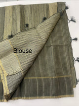 Tussar mix Semi silk saree with thread work MSS8930