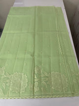 Moonga checks Applique work saree  MSM876