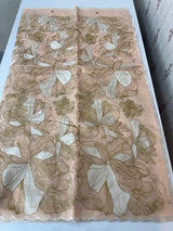 Jute Linen saree with thread work MSH206