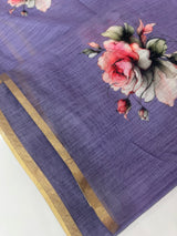 Digital printed semi Linen Saree MLS615- 8