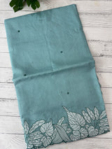 Soft kota silk saree with embriodery MS15031- LightBlue