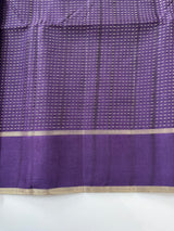 Tussar mix Semi silk saree with small zari weaving MSS8925