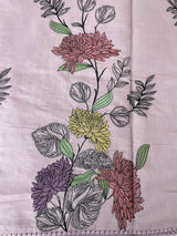Malai chanderi saree with thread work MSM4567