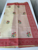 Semi silk saree with embroidery MSS456