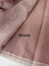NetKota Applique work saree  MSH198 - DuskyMauve