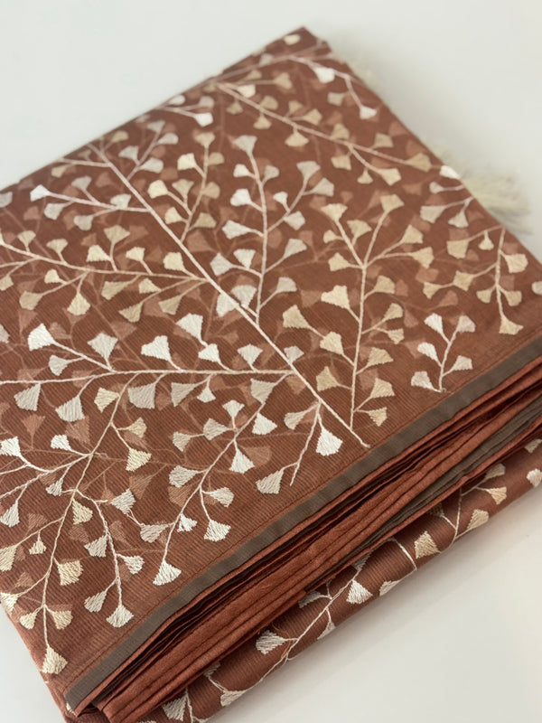 Supernet embriodery saree SSPNHRS